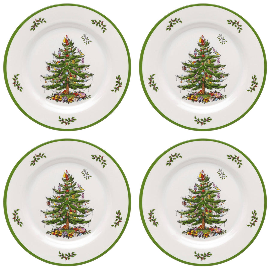 Spode Christmas Tree Melamine Dinner Plate, Set of 4